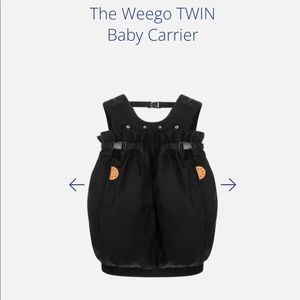Twin Weego Black Double Baby Carrier!
